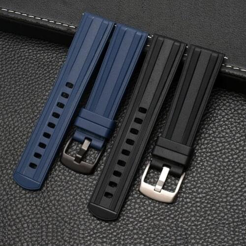 20mm 22mm Universal Silicone Band Strap Men Women Sport Diving Rubber Watchband Bracelet for Seiko Samsung Huawei Smart Watch