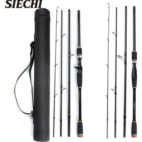 SIECHI Spinning Rod 1.8m 2.1m 2.4m 2.7m Carbon Fishing Rod Telescopic Fishing Rod Fishing Rods For Fishing Fishing Rod Spinning