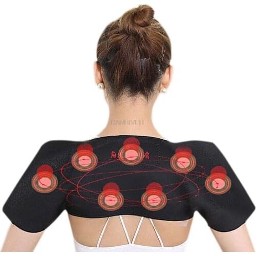 Tourmaline Self-heating Unisex Heat Therapy Pad Shoulder Protector Belt Pain Relief Health Care Heating Belt Support Muscle