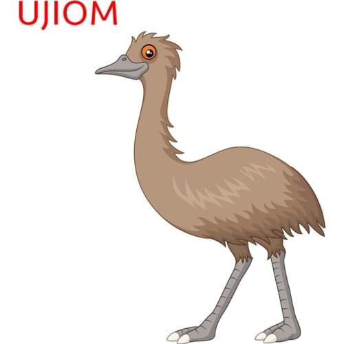 UJIOM Ostrich Cartoon Anime Wall Stickers Home Decoration Bedroom Living Room Decorations Waterproof Decorative Decals