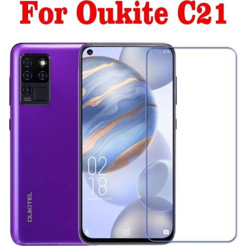 Full Glue Safety Tempered Glass On The For Oukitel C21 Original 9H Protective Film Screen Protector For Oukitel C21 6.4" Guard