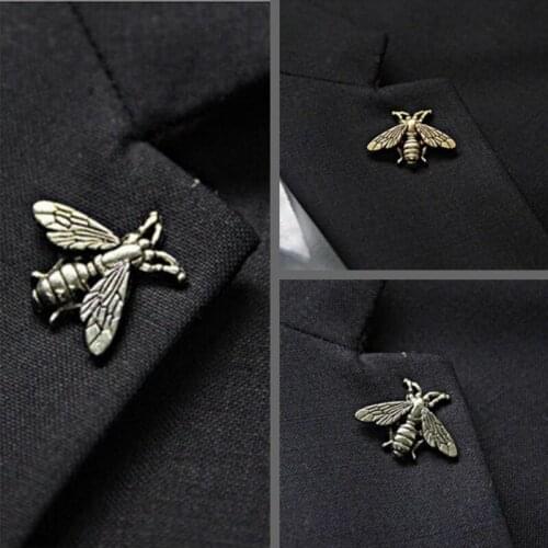 Insect Bee Pins Brooches for Women Clothes Vintage Luxury Pins and Brooches Jewelry Male Female Shirt Collar Buckle Accessories