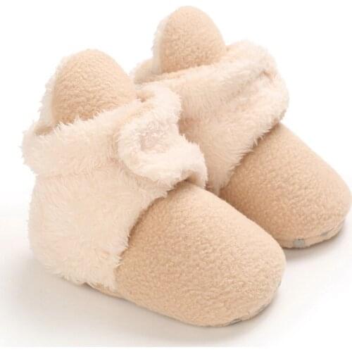 Winter 0-18M Newborn Baby Shoes Infant Soft Footwear Walking Shoes Toddler Keep Warm Print First Walkers Shoes Babies