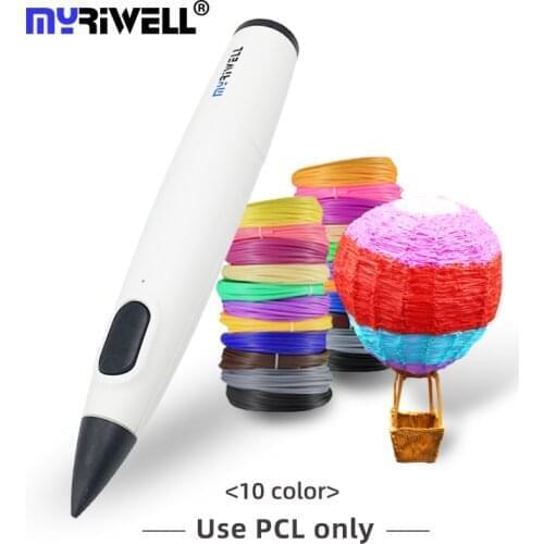 Myriwell RP-300B 3D Pen Drawing Printing Pen USB cord With 1.75mm PCL Filaments Easy For Kids Beginner Birthday Gift
