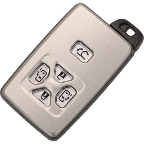 Kutery 10pcs/lot 5 Buttons Remote Car Case Cover Fob For Toyota Reiz Avalon Previa Alphard Prius Estima Vellfire Key Shell