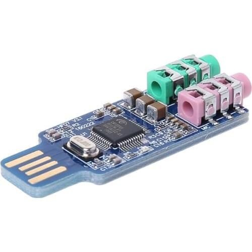 CM108 USB Drive Free Sound Card Laptop Computer External Sound Card Module