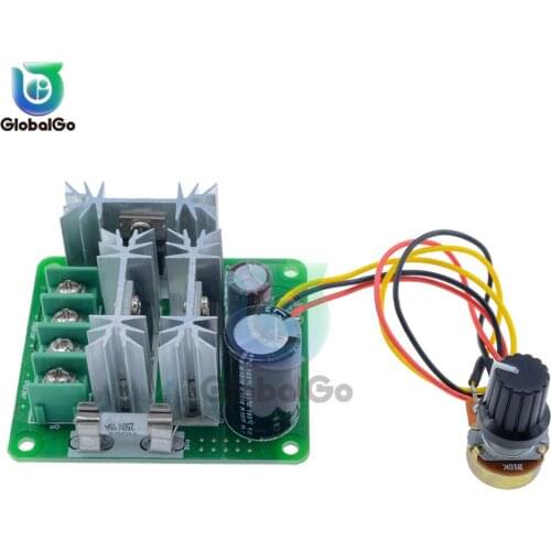 DC 6-90V 15A Pulse Width PWM Motor Speed Controller Switch With Reverse Polarity High Current Protection Board