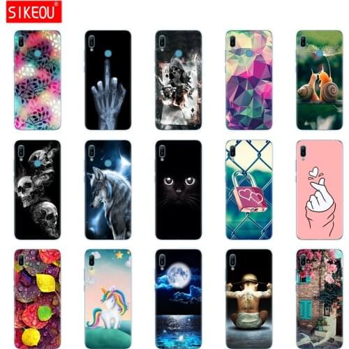 For Huawei y6 2019 Case Huawei Y6 2019 Silicon Cover Soft Phone case For Huawei Y6 2019 MRD-LX1 MRD-LX1F Y 6 pro Y6Prime Case