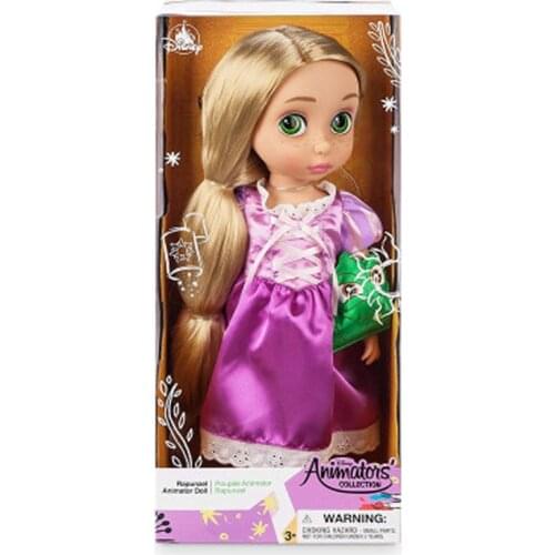 Disney Toys Kids Cartoon Toys about 30cm Doll Disney Princess Rapunzel Animators' Collection accessories Collectible mini Dolls