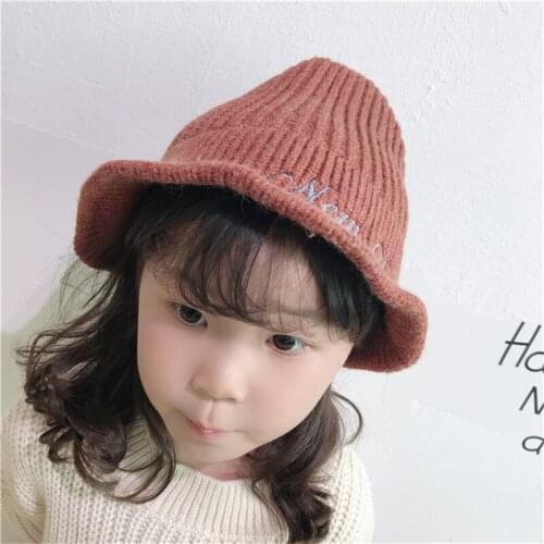 Korea Handmade Knit Solid Witch Skullies Beanies Hats Caps Fall Winter for Kids Children Girls Boy Accessories-OZKHFW010C5