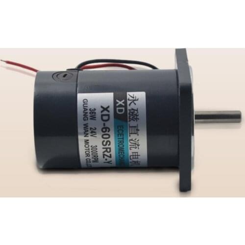 25W DC permanent magnet motor 12V24V high speed 4000 rpm adjustable speed micro motor can be 2000 3000 4000rpm