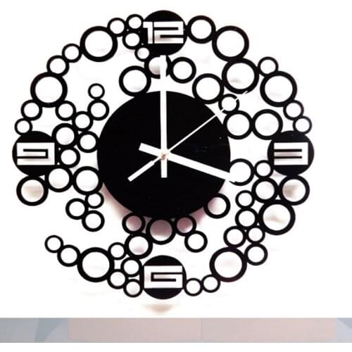 2019 new acrylic 3d wall clock diy clocks reloj de pared modern wall stickers Quartz watch design large decorative Living Room