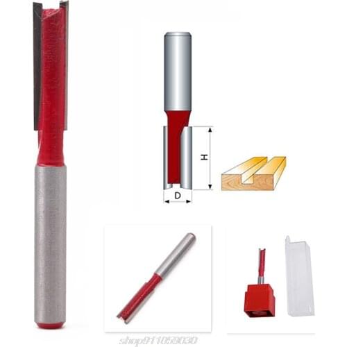 New 1/4" Shank 1/4" Blade Double Flutes Straight Router Bit Cutter Woodworking A02 21 Dropshipping