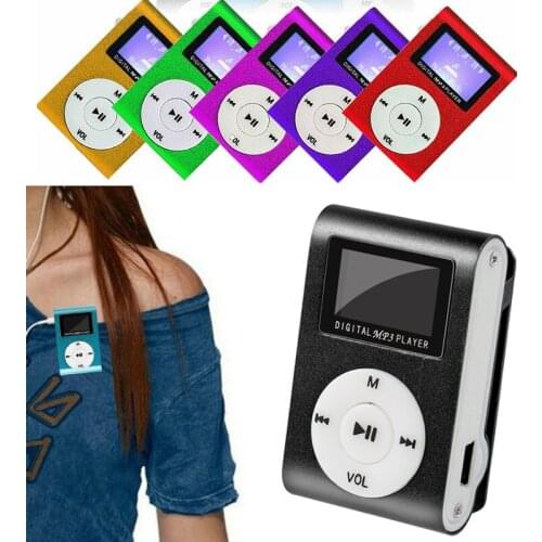 Player Walkman Portable 5 Colors Mini MP3 Player LCD Screen Support 32GB Micro SD TF 3.5mm jack Practical Universal Designed