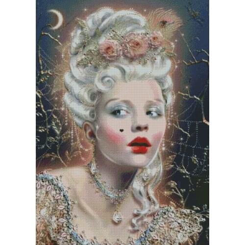 Needlework,People Elegant fashion woman noble 14 Counted embroidery,DIY Cross stitch kits,Art Pattern Cross-Stitching decor