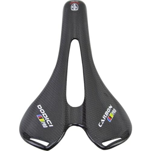 Carbon Saddle DODICI Pro Mountain Road Bicycle Saddle Carbon Fiber Bike Saddle MTB Cycling Seat Saddle Breathable Seat Cushion