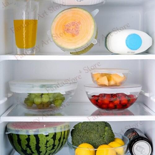 Silicone Stretch Lid, Universal Lid, Silicone Bowl, Pot Lid, Reusable Silicone Food Preservation Lid, Microwave Lid, Kitchenware