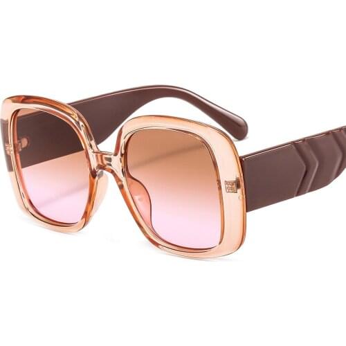 New Oversized Square Sunglasses Vintage Women Fashion Sun Glasses Shades UV400 Men Male Female Oculos Gafas De Sol