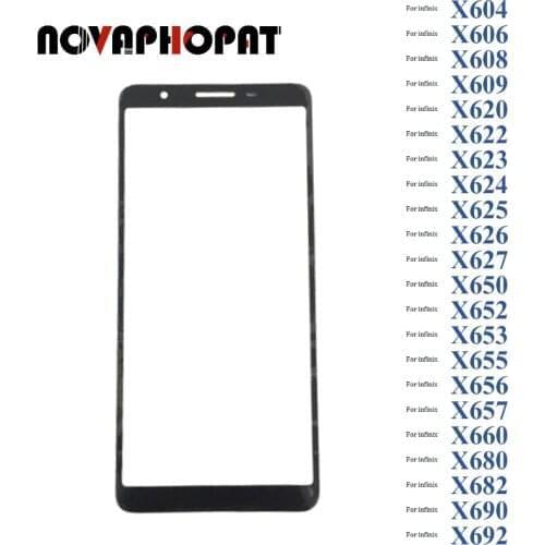 LCD Digitizer Glass For Infinix X604 X606 X608 X609 X620 X622 X623 X624 X625 X626 X627 Touch Screen Sensor Glass lens 10pcs/lot