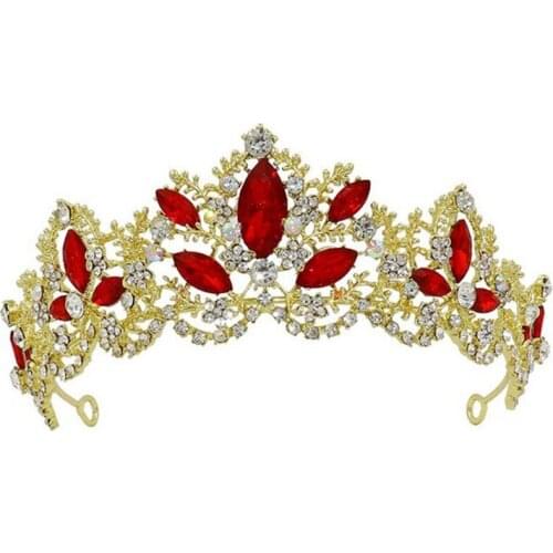 Bridal Wedding Tiara Crown Faux Crystal Rhinestone Prom Hair Jewelry Accessories C1FE