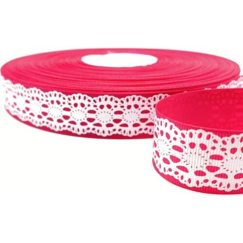 5yards 25mm 1" Grosgrain Ribbon Printed Pattern for Christmas Wedding Decoration DIY Sewing Handmand Craft Accessories #01