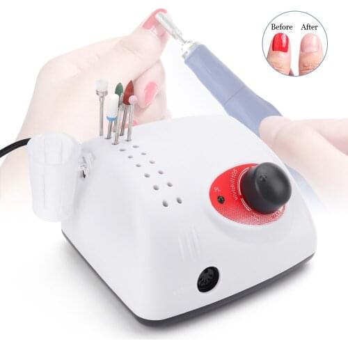 210 105L Nail Drills Manicure 65W Pedicure Machine Electric Nail File Polishing 35000RPM Nails Art Grinding Device Nail Art Tool