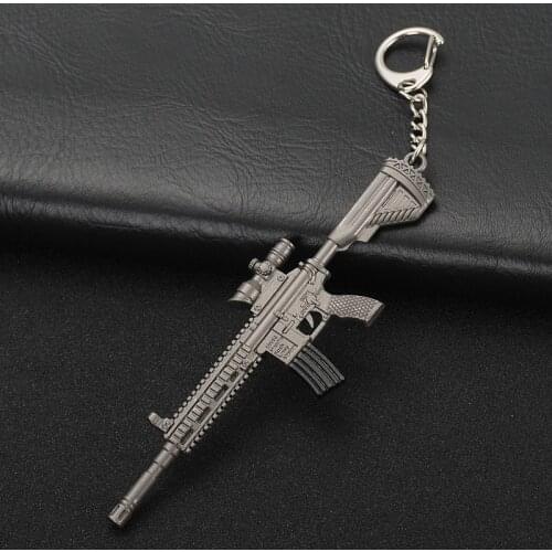 Weapons-Sniper Key chain Battle-Grounds Keychain 98K-AK47 Model Gun Keyring Jewelry PUBG-Games Fans Gift Men