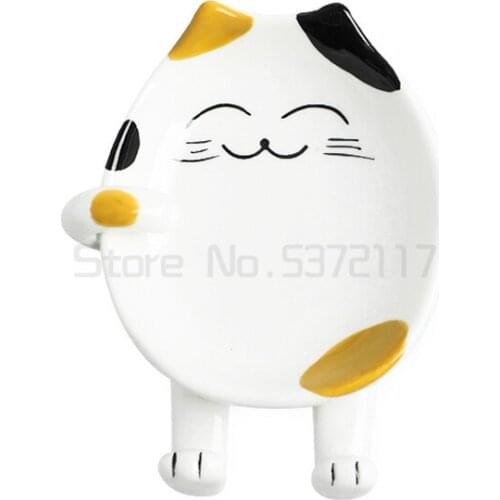 Household cartoon ceramic pot cover rack, pot shovel rack, chopsticks, spoons, storage rack, kitchen pot cover artifact