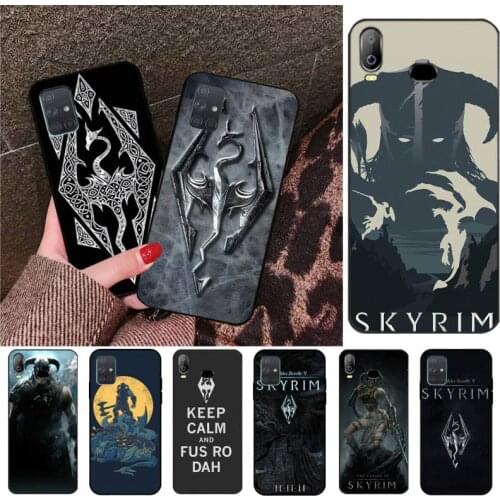The Elder Scrolls V Skyrim Cover Black Soft Shell Phone Case For Samsung A10 A20 A30 A40 A50 A70 A80 A71 A91 A51 A6 A8 2018