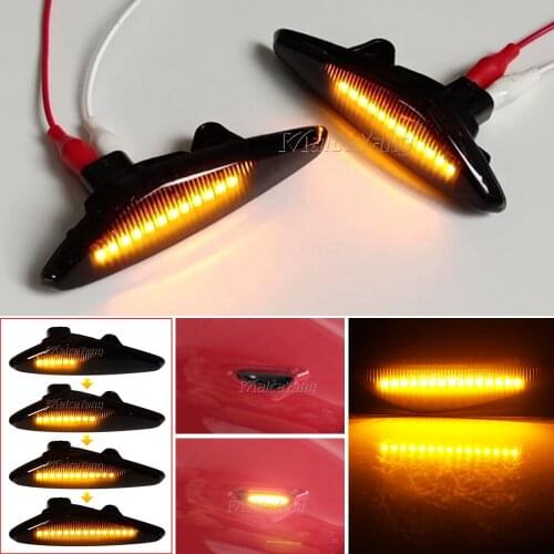 For Mazda MX5 MX6 RX8 5 Premacy CW Fiat 124 Spider NISSAN Lafesta Car LED Dynamic Side Marker Lamp Turn Signal Lights