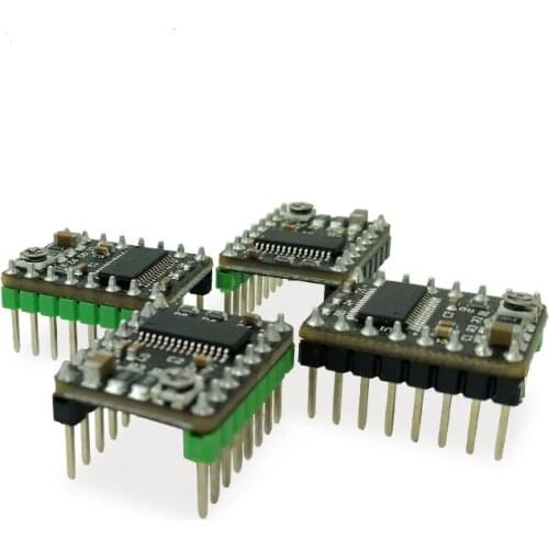 1pcs/4pcs 3D printer DRV8825 stepper motor driver 4 layer PCB board optimization version send heat sink