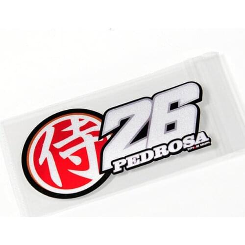 Hot motorsport Dani Pedrosa No.26 stickers for helmet RX-7X reflective motocross decals car styling motorcycle sticker