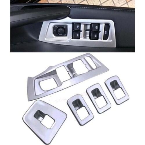 Matte Car Door Window Lift Regulator Cover Trime for Volkswagen Tiguan 2016 2017 Car styling