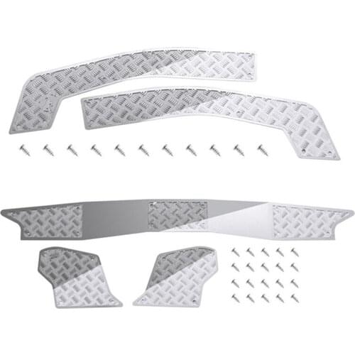 Metal Front and Rear Bumper Skid Plate Anti-Skid Plate for Traxxas TRX4 2021 Ford Bronco RC Crawler Car Upgrade Parts