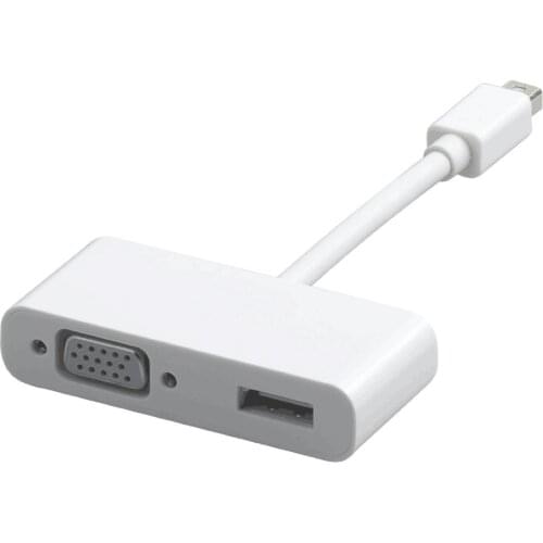 Mini Display to VGA HDMI Adapter 2-in-1 Converter Thunderbolt to HDMI VGA Adapter for Mac MacBook Air Pro,Surface Pro 3 4 HDTV
