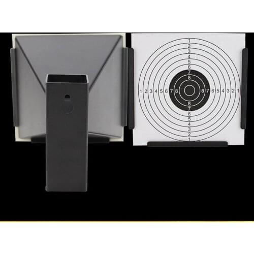 Airsoft Archery Shooting Target Metal Steel Training Plate Bead Collected Tactical Target With 100PCS/Set Shooting Sheet Paper