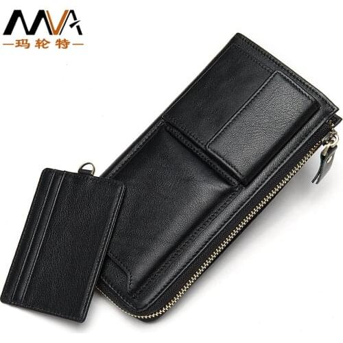Mens Clutch Bag Simple Mens Long Clutch Multi-function Zipper Wallet Casual Large-capacity Card Slot Coin Purse