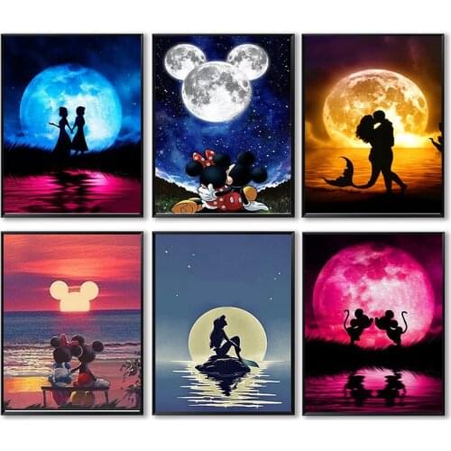 5D Diamond Painting Disney Princess Castle Series Picture Of Rhinestone Diamond Embroidery Kit Mosaic Needlework Handmade Gift