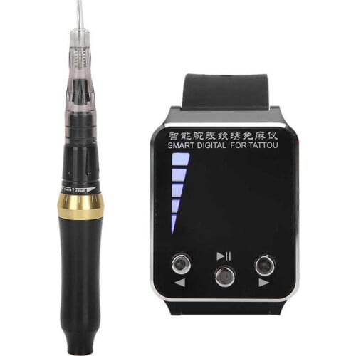 Wristwatch Tattoo Machine Semi-Permanent Microblading Eyebrow Lips Tattoo Machine 110-240V Low Noise Tattoo Pen
