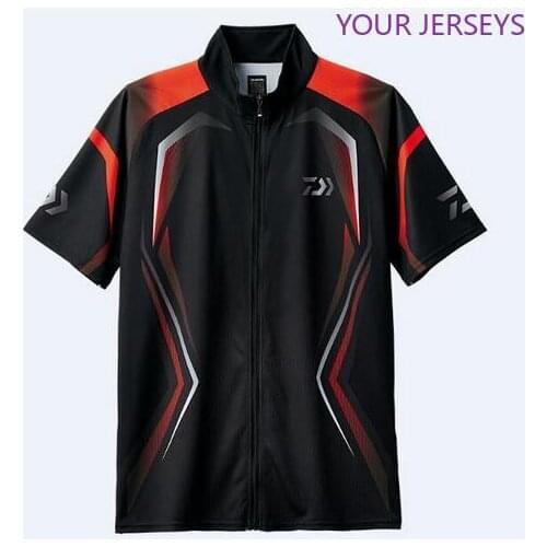 New Arrival DAIWA Fishing Shirts Men Short Sleeve Quick Dry Cycling Hiking Jackets Outdoor Breathable VEST