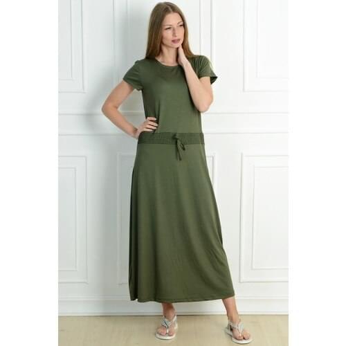 Pinkmark Women Khaki Dress Casual Daily Use Suitable For Summer Dress Code