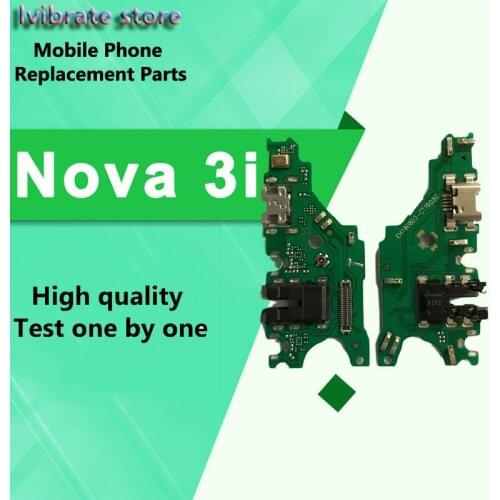 For Huawei Nova 3i USB Charger board Port Flex Cable cover For Huawei Nova3i Nova 3 i Dock Connector Charging Port board frame