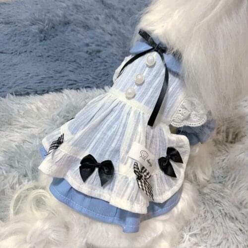 Cat Dog Dress Puppy Princess Skirt Yorkies Yorkshire Pomeranian Shih Tzu maltese Dog Clothes Dresses Poodle Bichon Pet Clothing