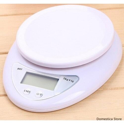5KG/1G Portable Digital Scale Electronic Scales Steelyard Kitchen Scales Food Measuring Weight Kitchen LED Electronic Scales