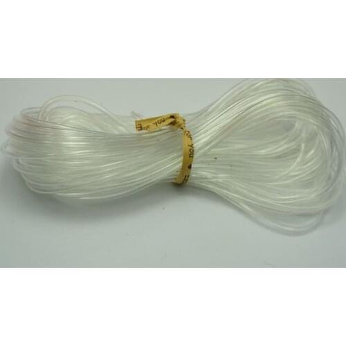 Hot sell 10 Meter Jewelry Cord Jewelry diy Accessories Transparent Clear 2mm Hollow Rubber Tubing