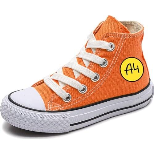 Merch A4 Lamba Girl Child Shoes 2021 New Summer Autumn High Top Sneakers Toddler Boy Baby Kids Canvas Star Sneakers