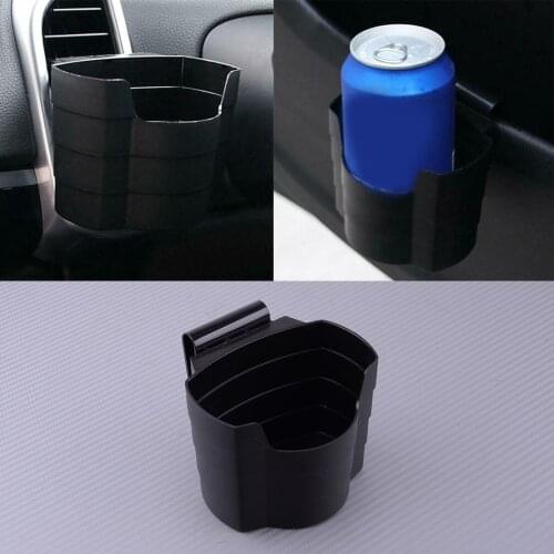 Universial Car Outlet Air Vent Outlet Clip Mount Drink Cup Holder Water Bottle Can Mug Stand Rack Organizer Storage ABS Black