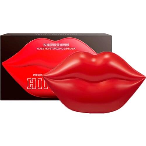Moist Rose Moisturizing Lip Mask Lips Patches Moisturize Lips Comfort Wear Skin Care 20pcs Lip Care