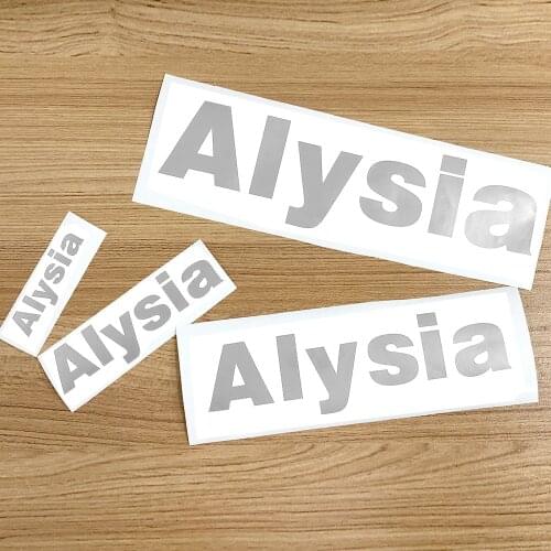 1Pcs Silver Color Vinyl Custom Name Cuting Stickers PVC Name Label Waterproof Tags For Water Bottle Lanch Box Personal Craft