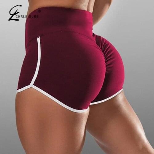 CHRLEISURE Short for Women High Waist Tight Shorts Quick Drying Push Up Fitness Breathable Shorts Women